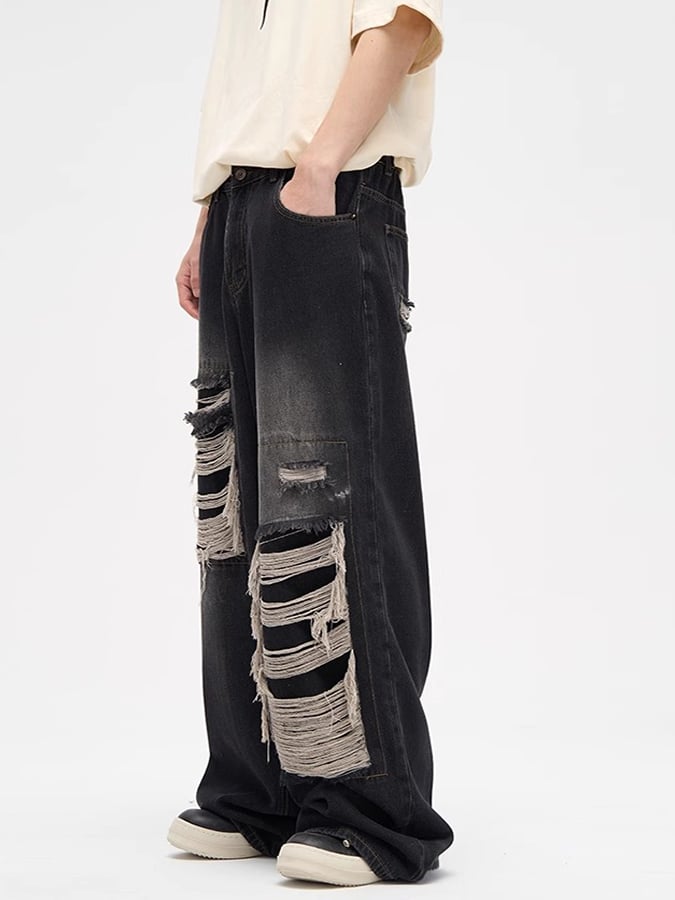 Elegantee casual Ripped Jeans para hombre