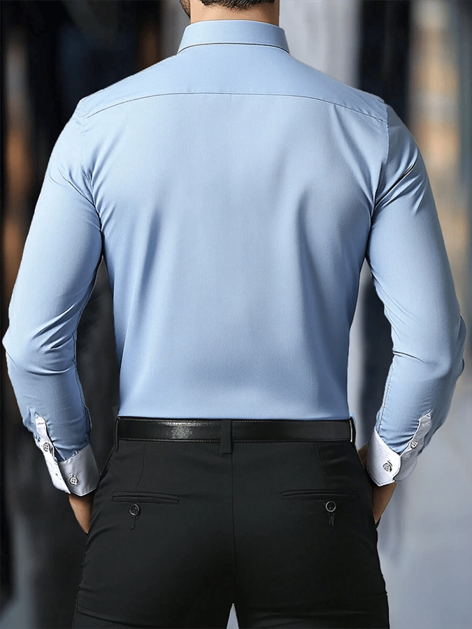 Camisa Contrast ejecutivo casual para hombre