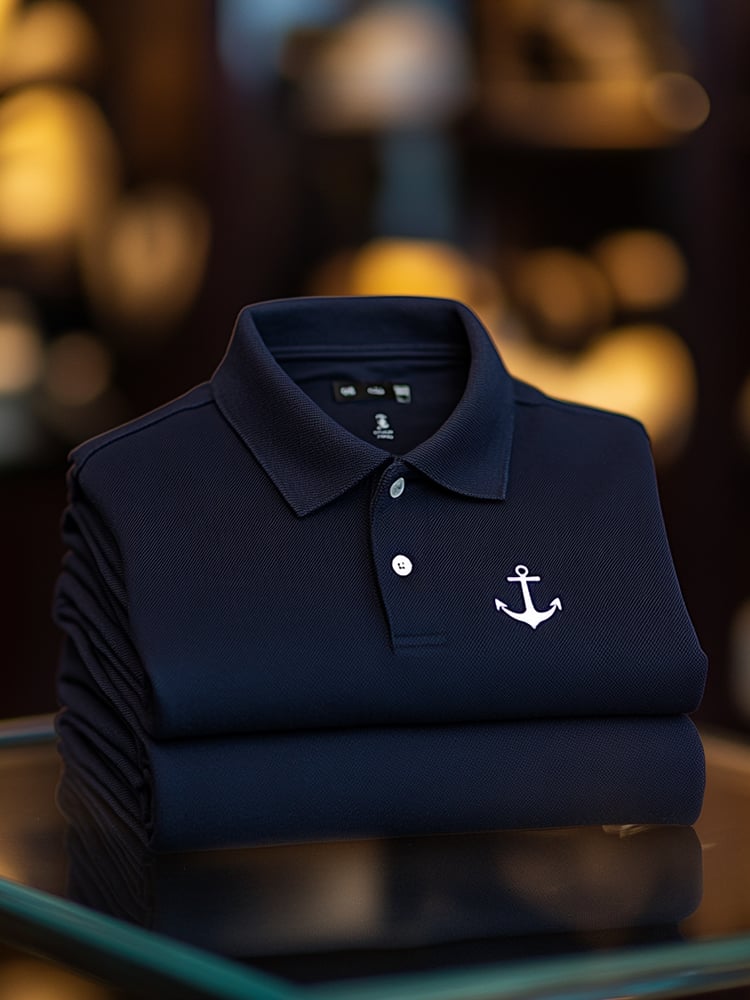 Camisa polo ejecutivo casual Button de manga corta para hombre
