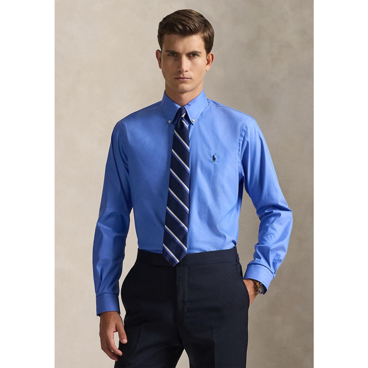 Men's Classic Fit Performance Twill Shirt - 1