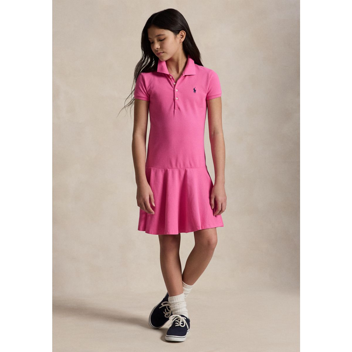 Mesh Polo Dress Girls 7-16 - 5