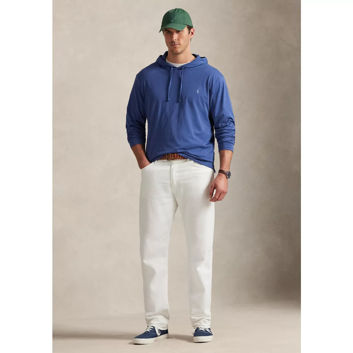 Big & Tall Jersey Hooded T-Shirt - 4