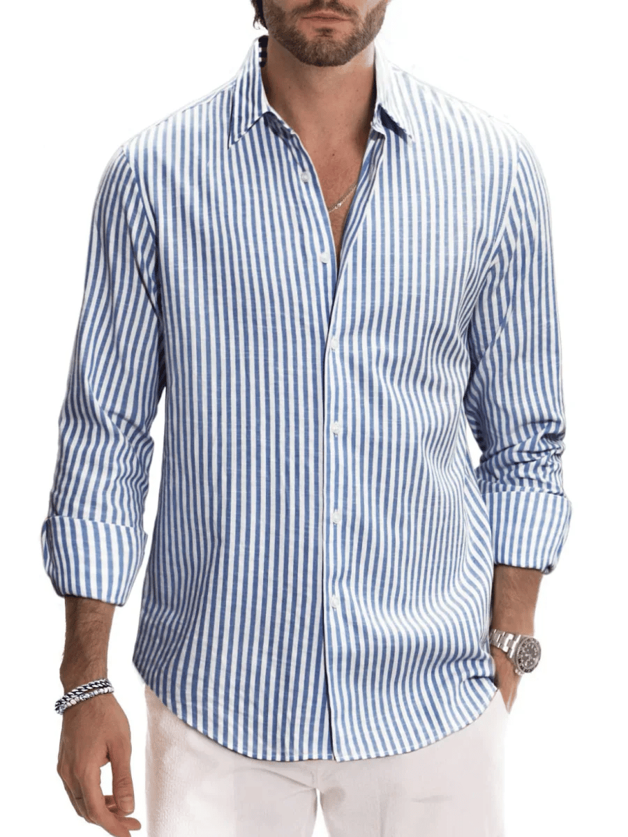 Casual a rayas Princamiseta para hombre