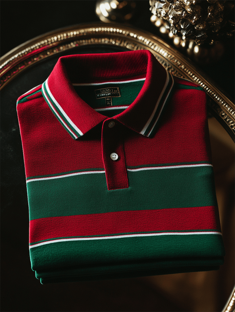 Camisa polo ejecutivo Logo con botones de manga corta para hombre