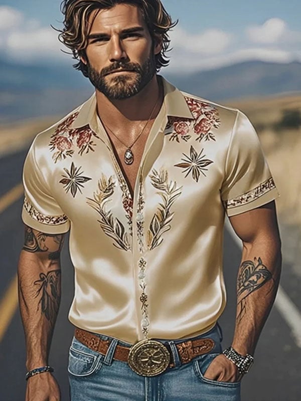 Acetate floral Princamiseta para hombre