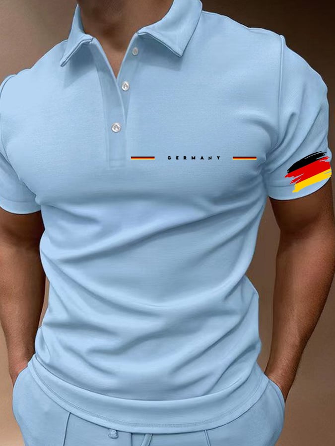 Camisa polo Germany National Football Team estampado para hombre