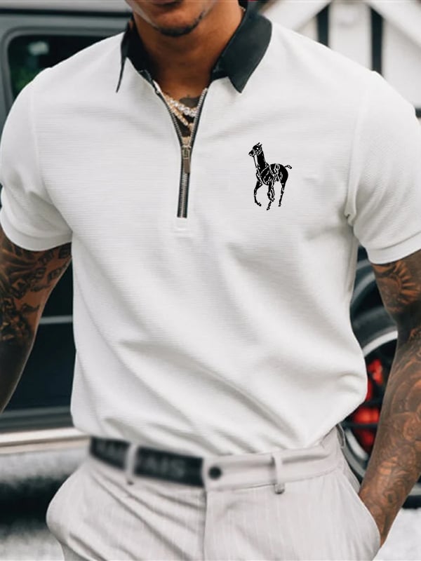 Casual cierre Polo para hombre