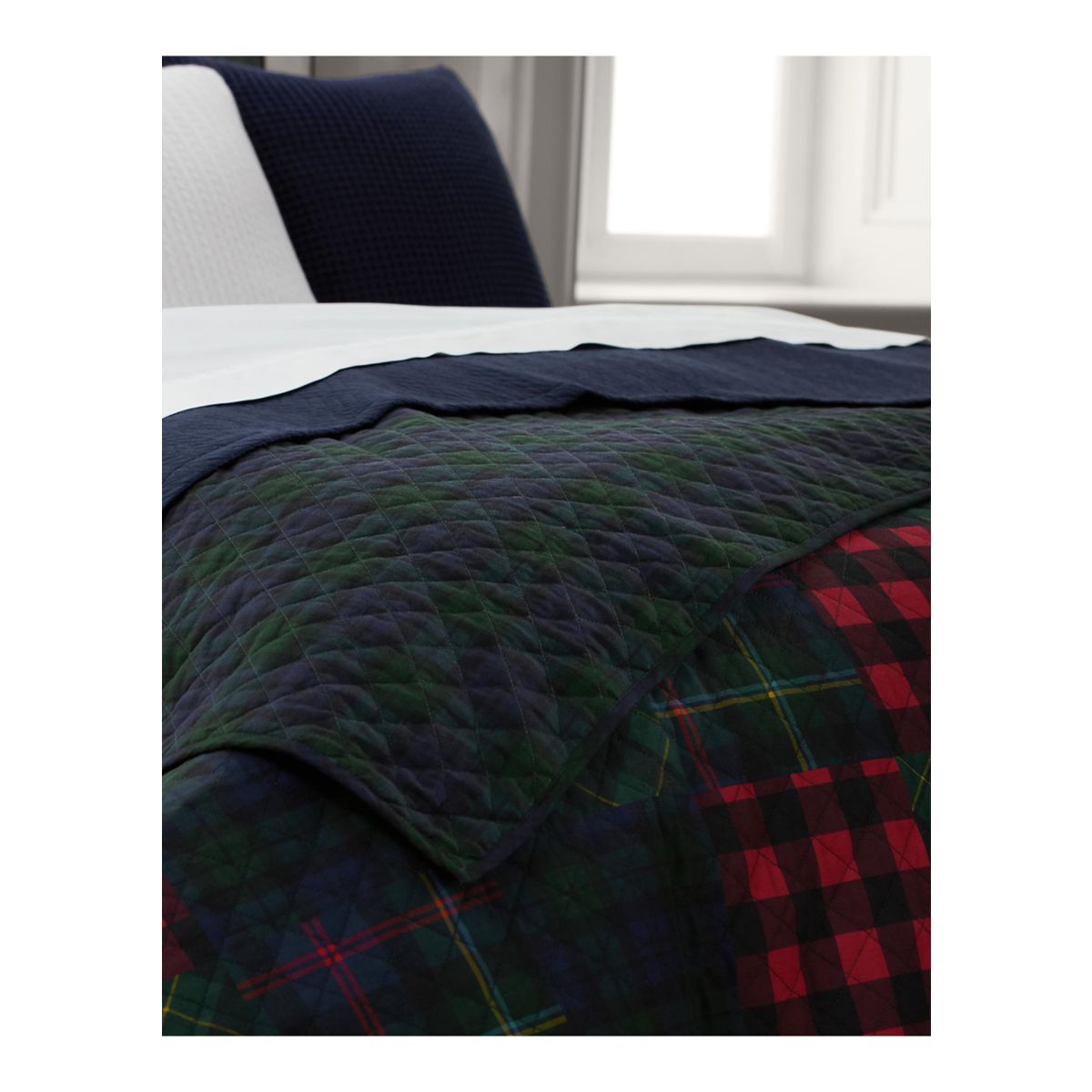 Hadley Soft Cotton Diamond-Stitch Quilt - 3