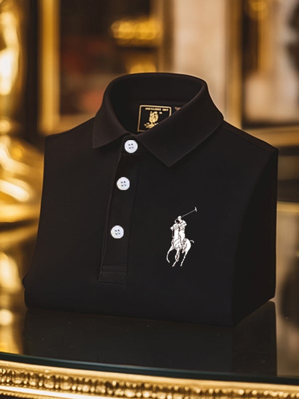 Camisa polo ejecutivo solapa Button para hombre