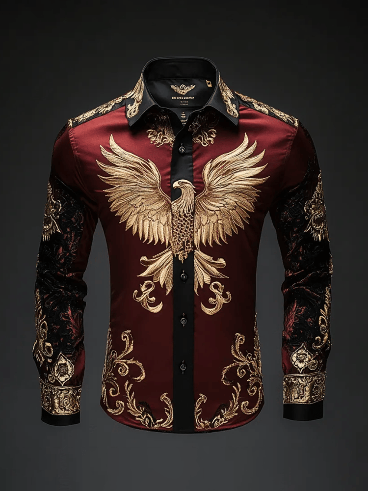 Camisa de lujo Gorgeous de manga larga para hombre