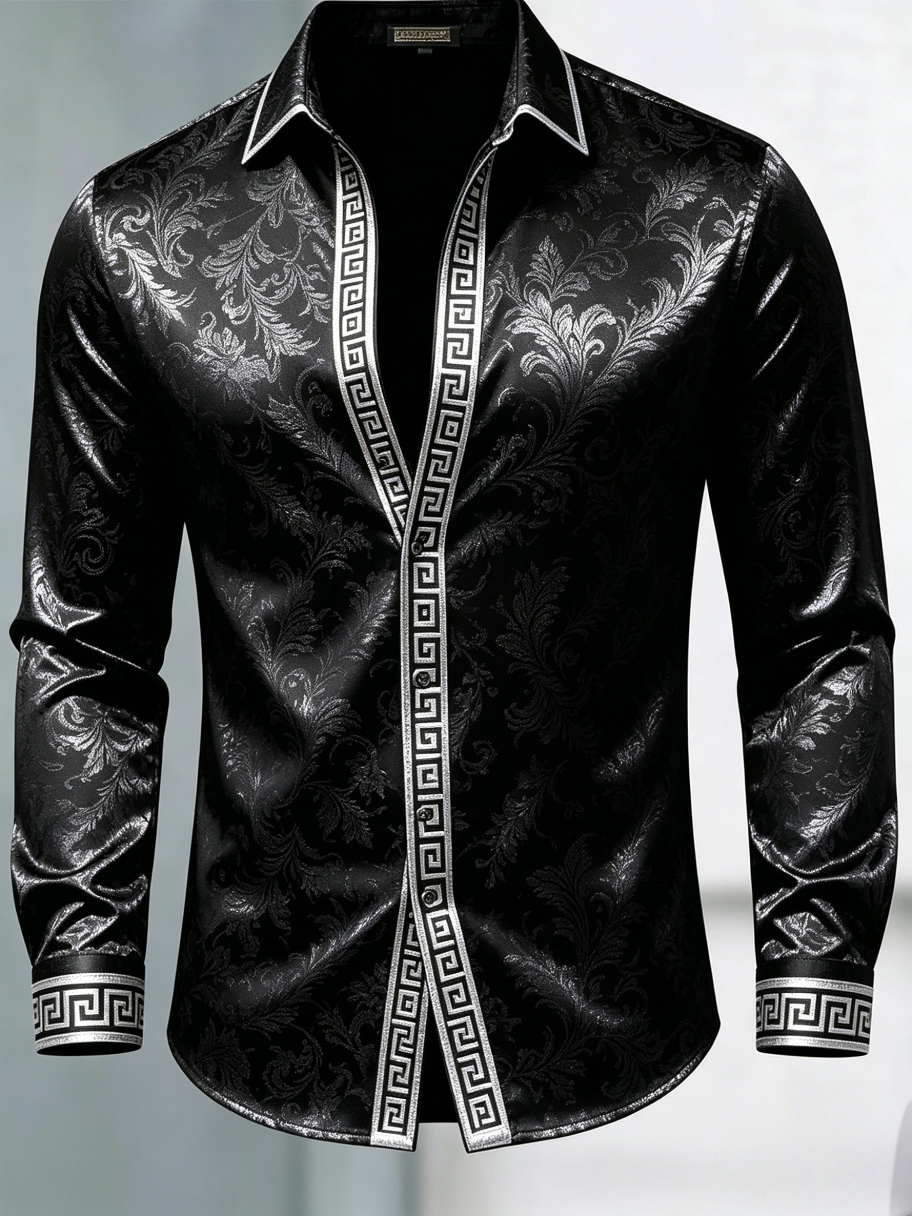 Camisa de lujo Gorgeous de manga larga para hombre