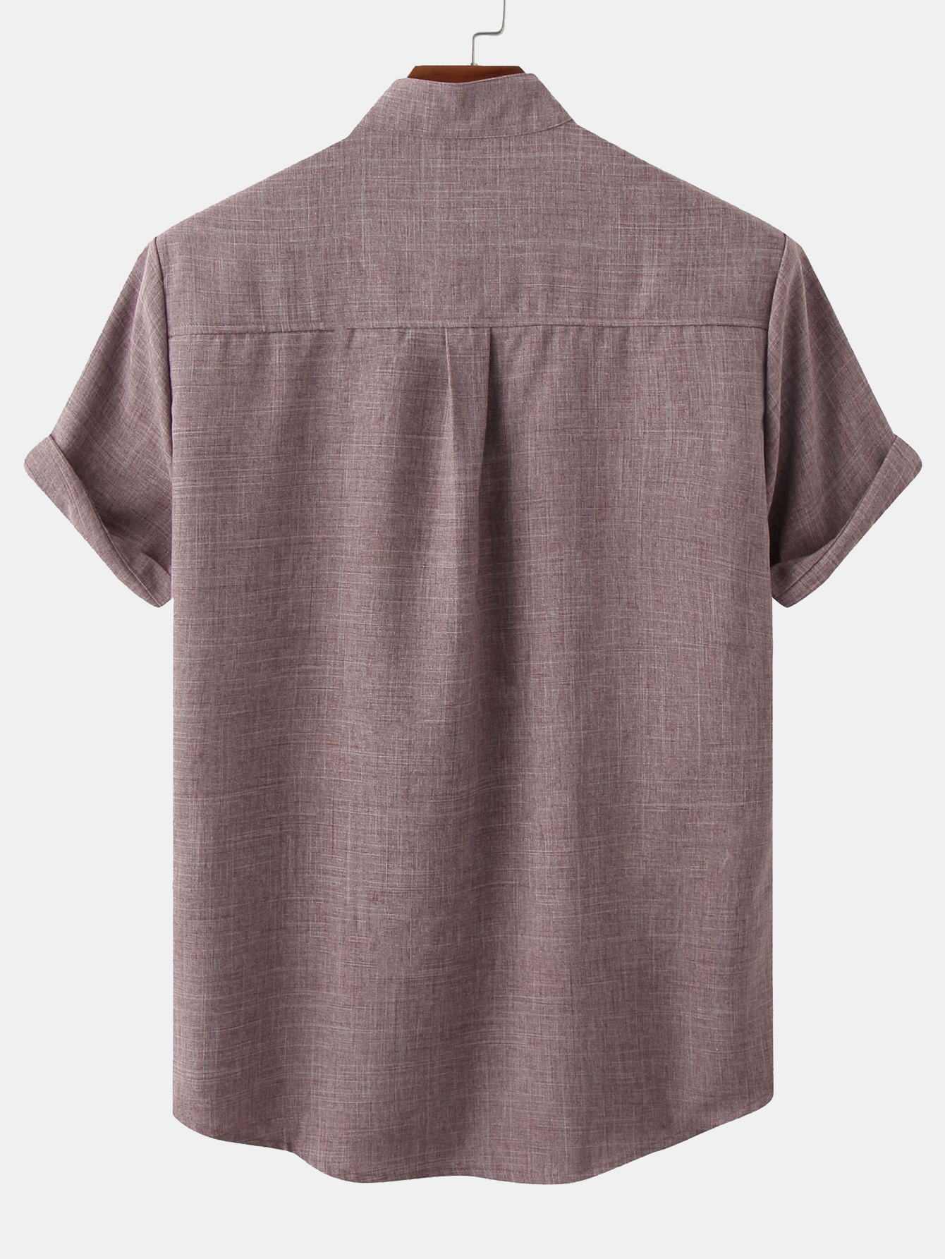Camisa Man Stand Collar Whit Pocket