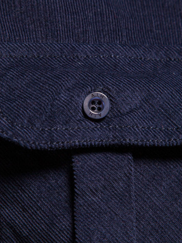 Camisa Regular Fit de algodón Corduroy With Pockets