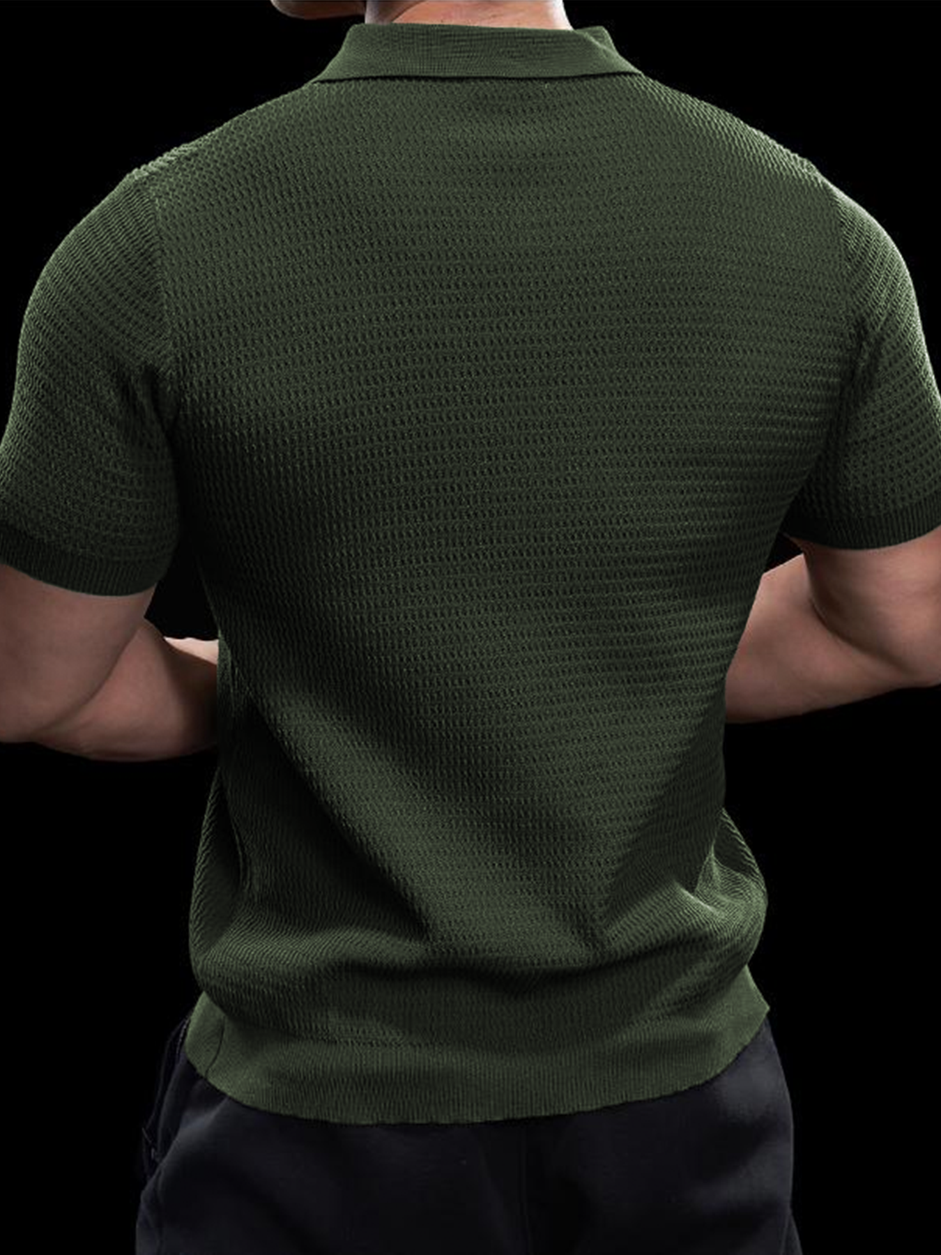 Flextejido Active tejidoted Buttonless Polo