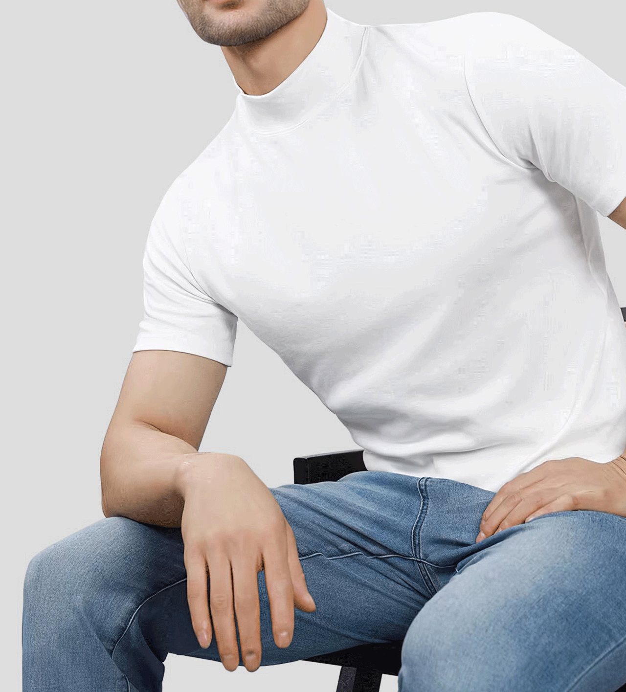 StayCool 2.0 Mock Neck de manga corta Tee