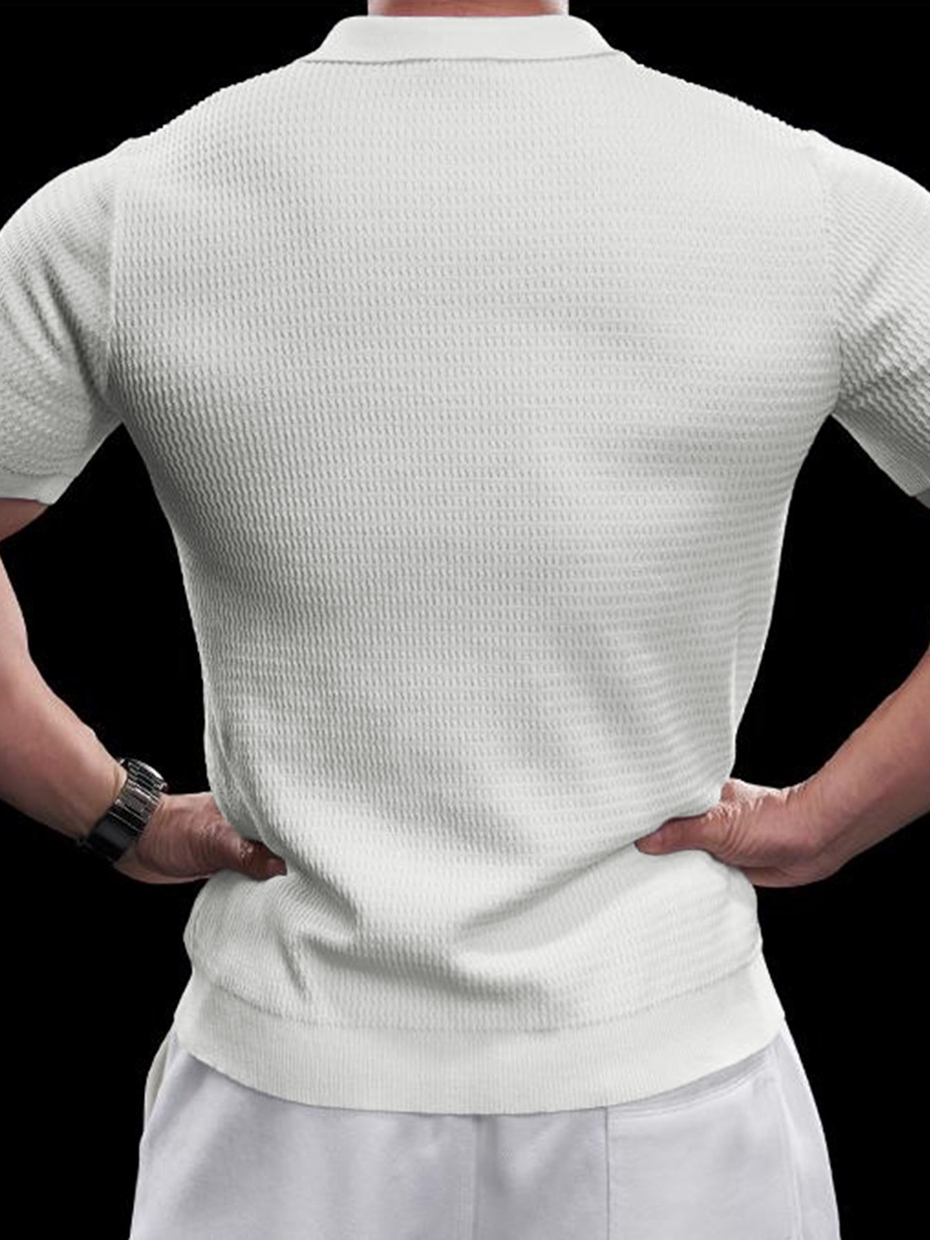 Flextejido Active tejidoted Buttonless Polo