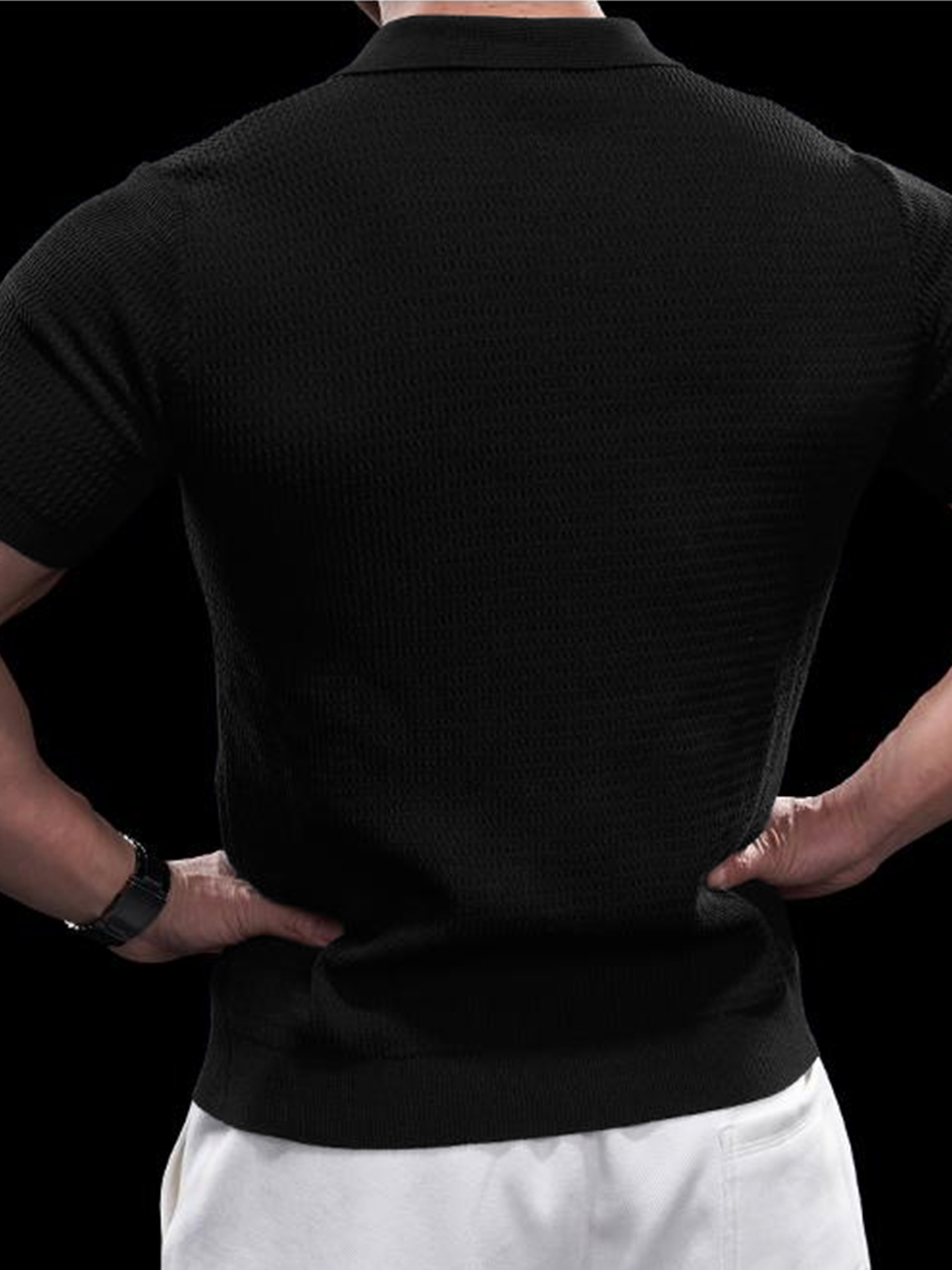 Flextejido Active tejidoted Buttonless Polo
