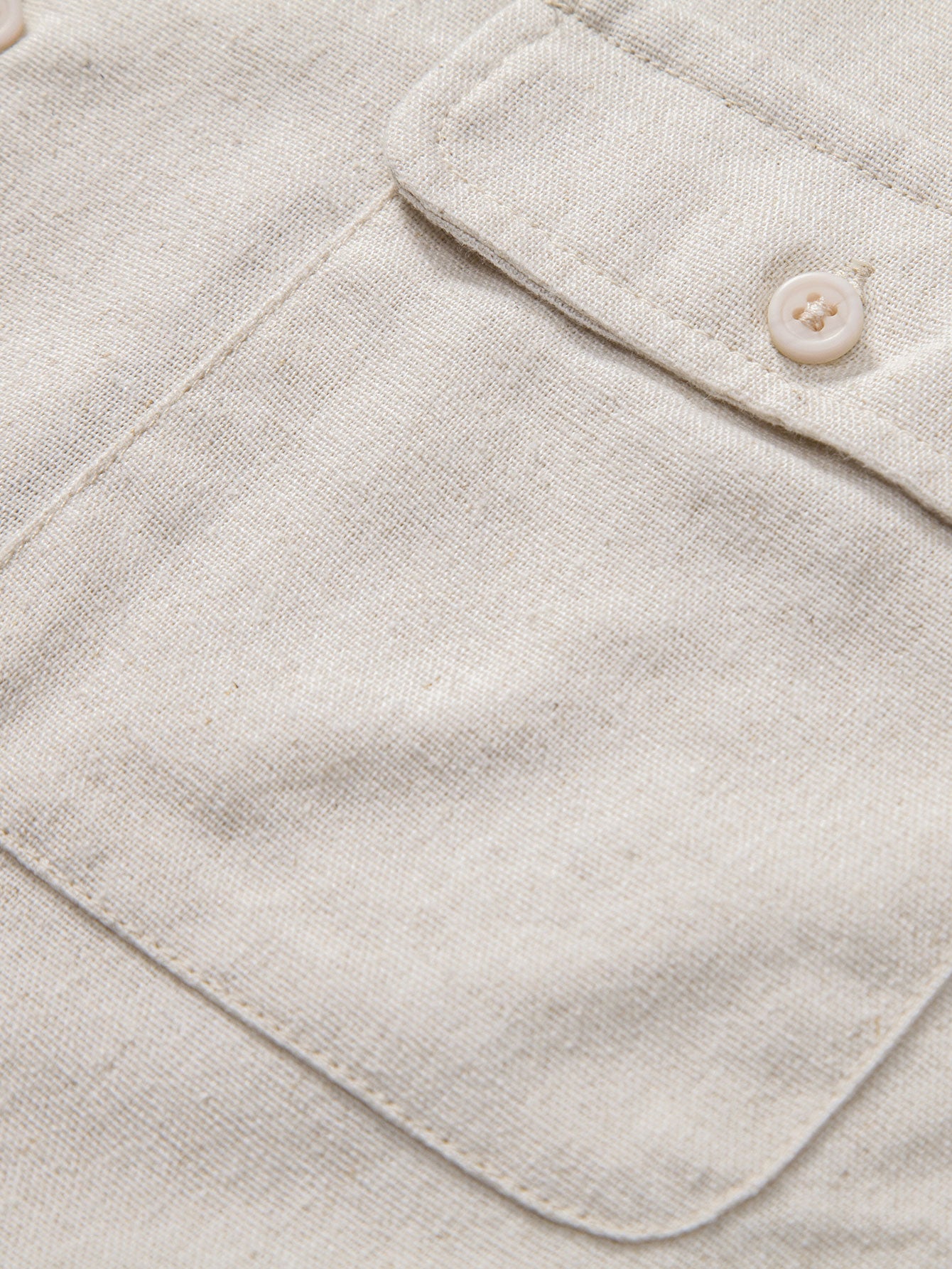 Camisa de lino Cuban With Pockets