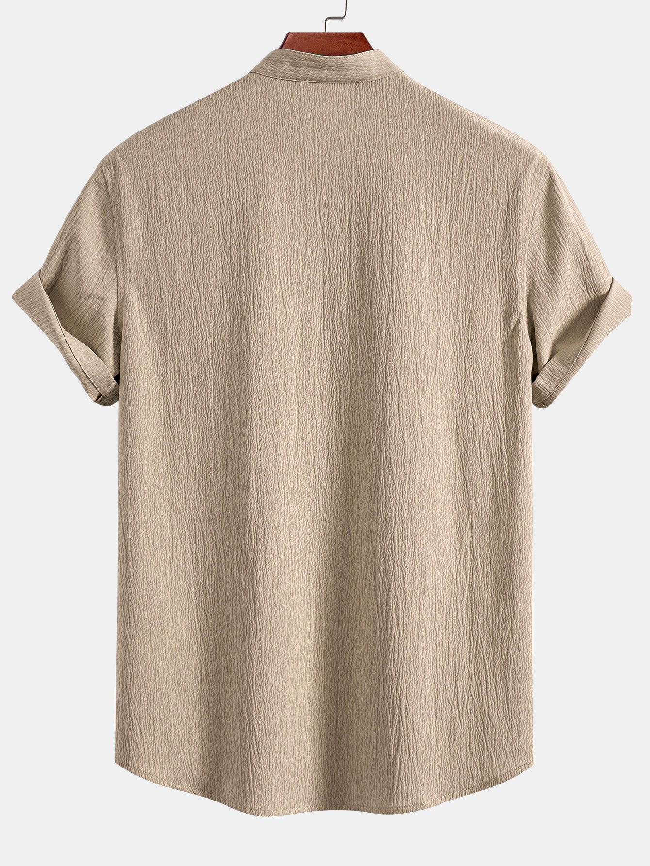 Camisa Crinkled Textured V Neck