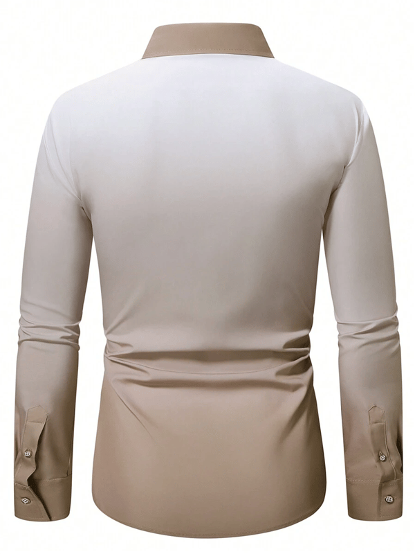para hombre ejecutivo casual de manga larga camisa