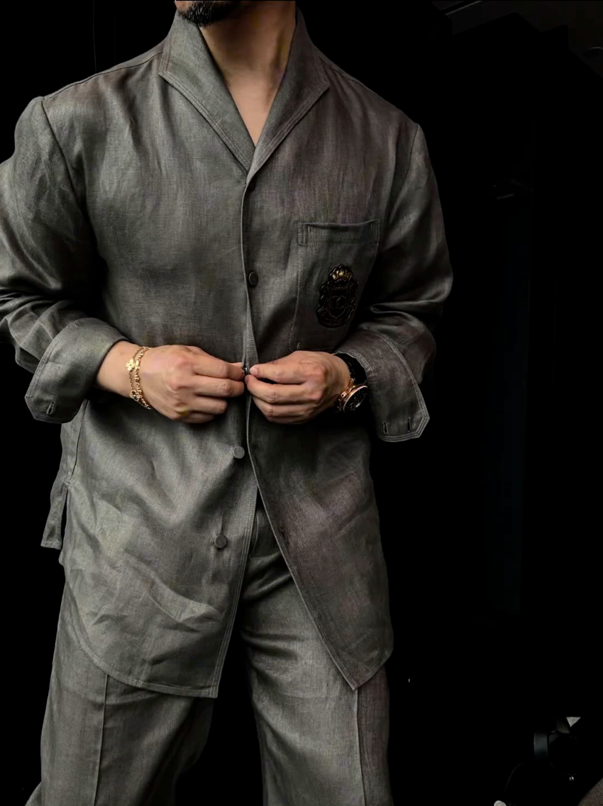 Premium de lino 2-Piece Suit | Old Money Style Breathable Set for Men