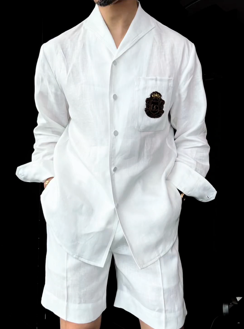 Premium de lino 2-Piece Suit | Old Money Style Breathable Set for Men