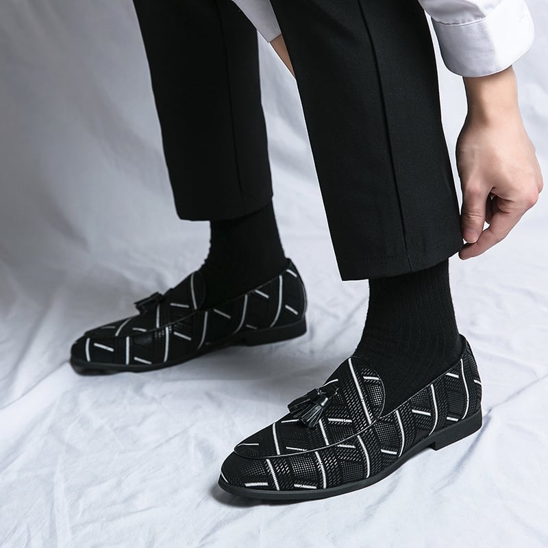 Zapatos de moda All-Match Ethnic Style casual cuero para hombre