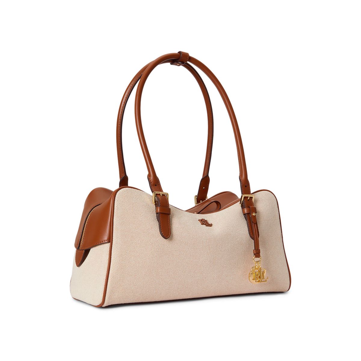 Canvas & Leather Large Marcy Zip Satchel - 4