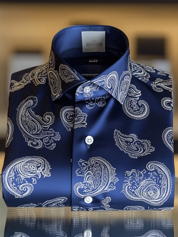 Camisa de lujo Gorgeous de manga larga para hombre