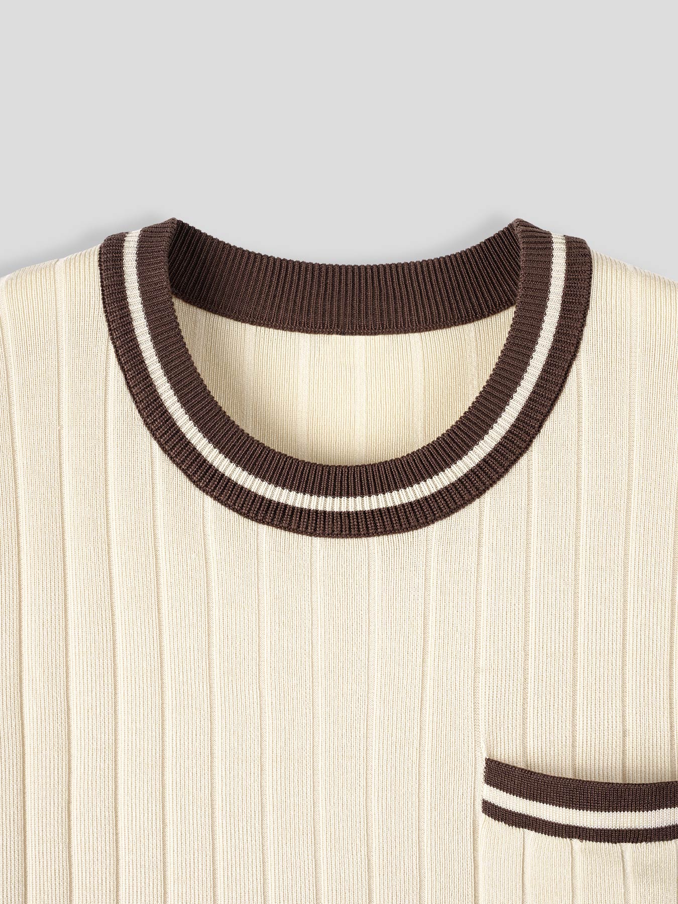 Camiseta Gentletejido vintage Style de manga corta tejidoted