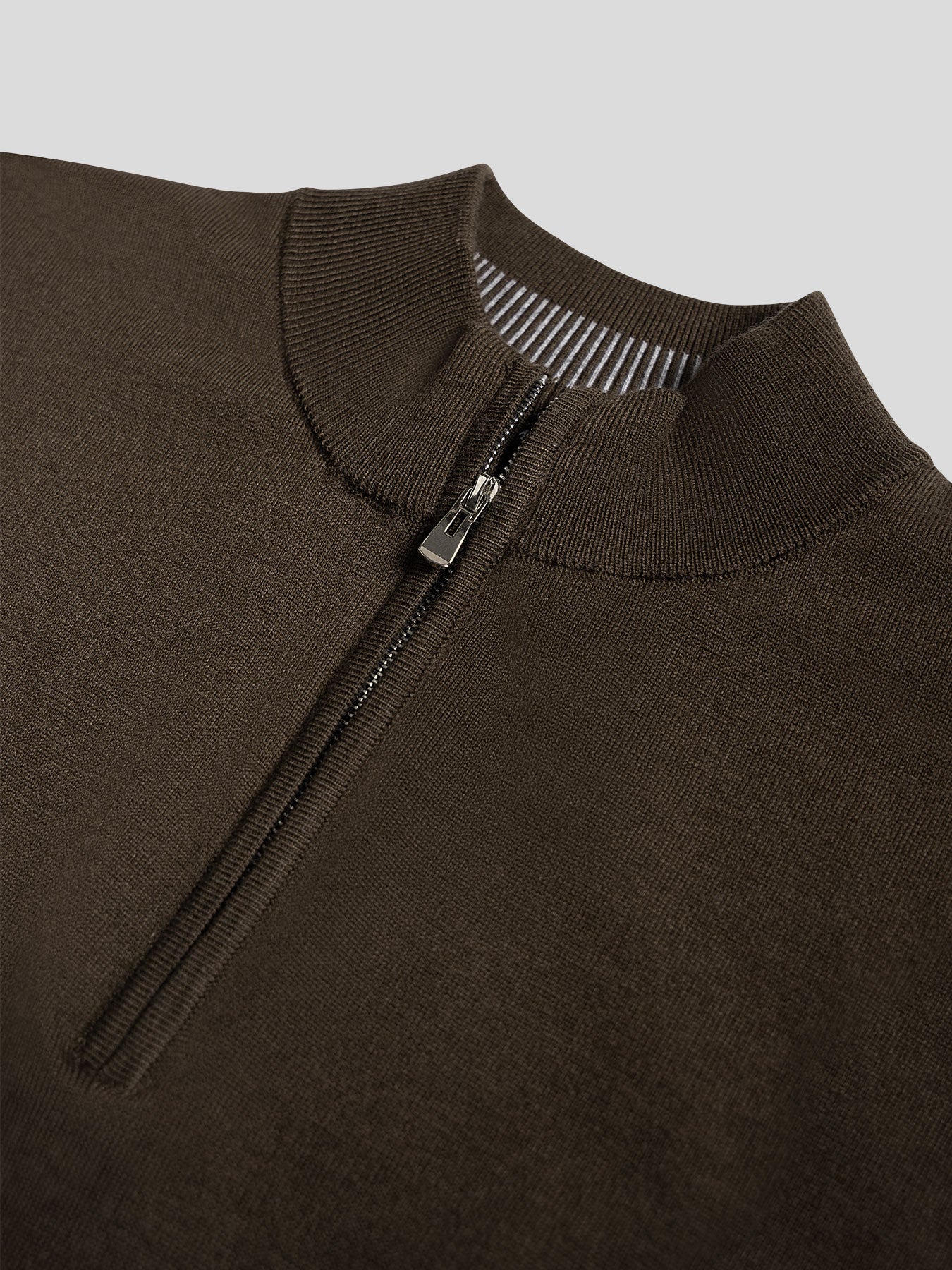 Gentletejido Washable Half Zip Mock Neck Sweater