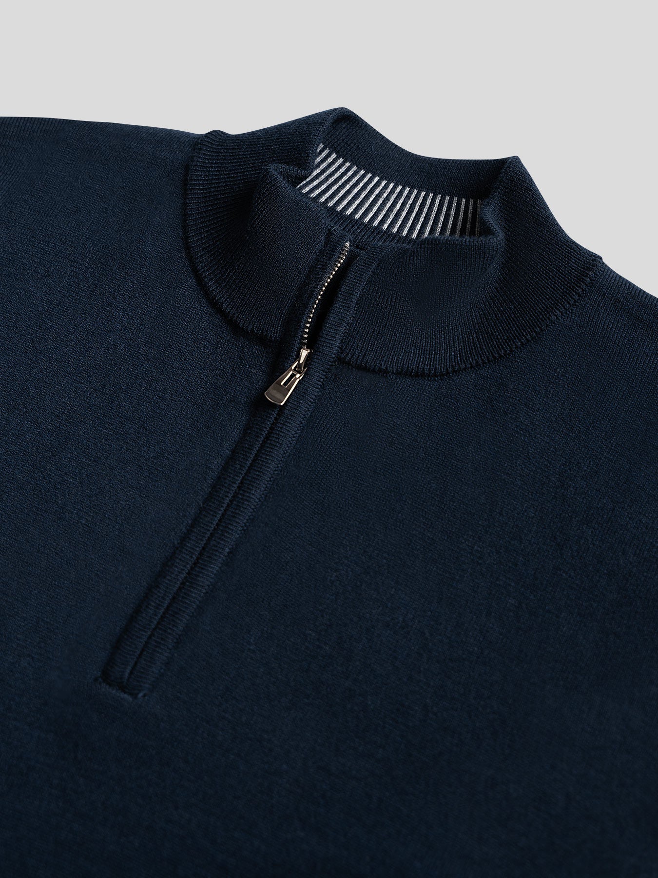 Gentletejido Washable Half Zip Mock Neck Sweater