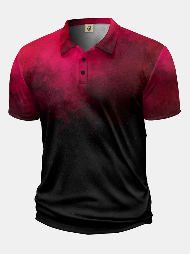 Moisture Wicking Golf Polo 3D degradado Color