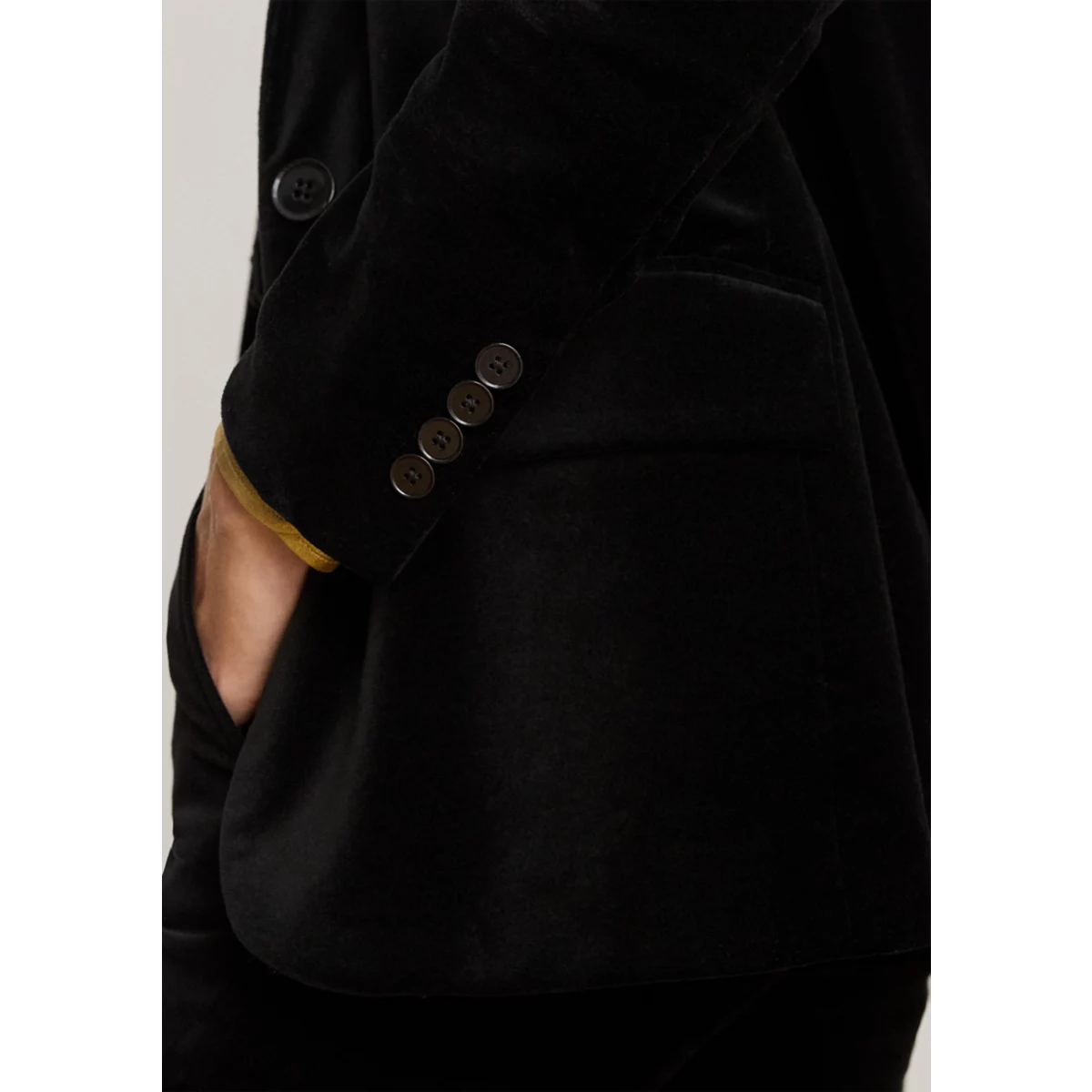 Petite Stretch Velvet Blazer - 4