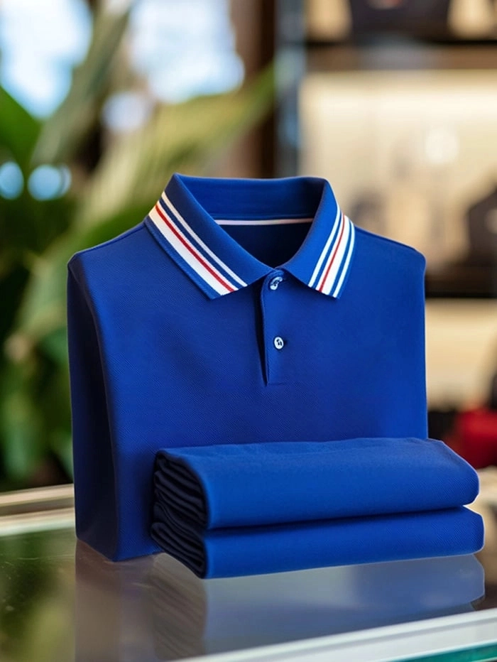 Camisa polo clásico ejecutivo Button de manga corta para hombre