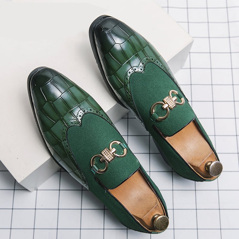 Zapatos de modaable British Style Patchpara trabajo casual para hombre
