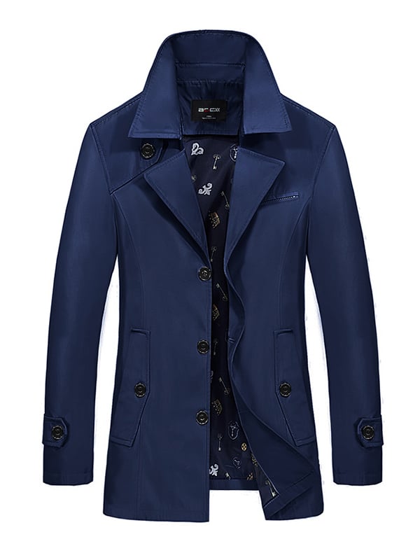 Light de lujo ejecutivo bolsillo Windbreaker para hombre