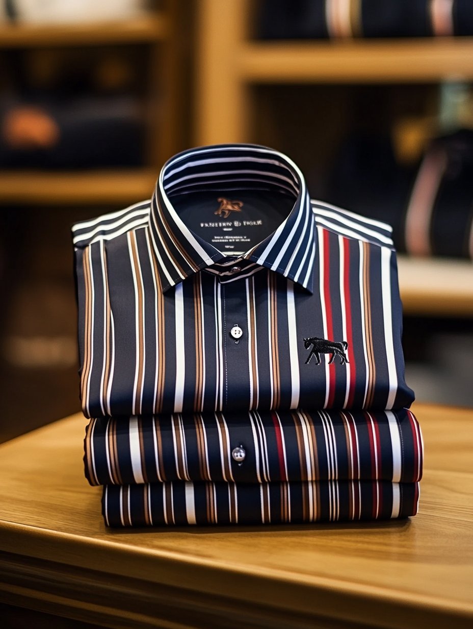 Camisa de lujo ejecutivo de manga larga para hombre