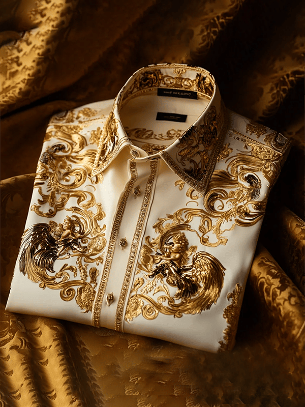 Camisa de lujo Gorgeous de manga larga para hombre