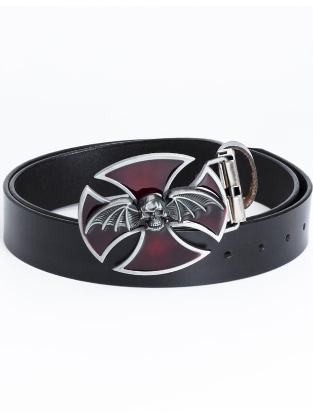 Cinturón Cross skull bat shape personality iron clip para hombre