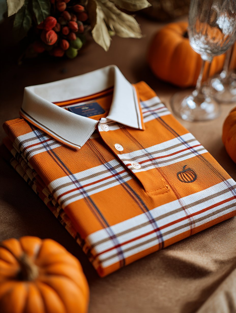 Camisa polo Holiday Check casual de manga corta para hombre