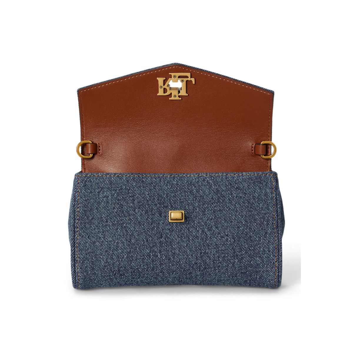 Washed Denim Tanner Crossbody Wallet - 5
