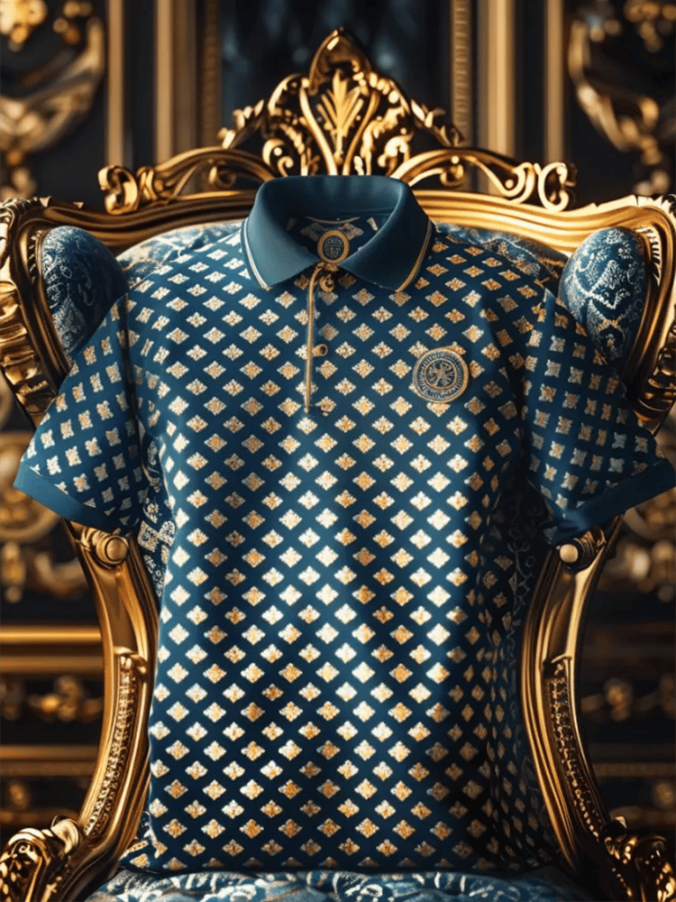 Camisa polo ejecutivo casual Button de manga corta para hombre
