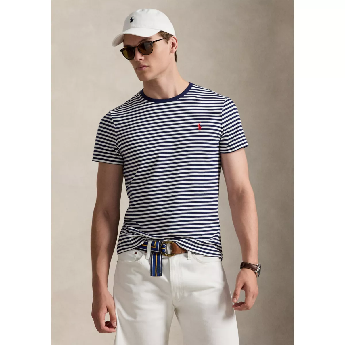 Classic Fit Striped Jersey T-Shirt - 9