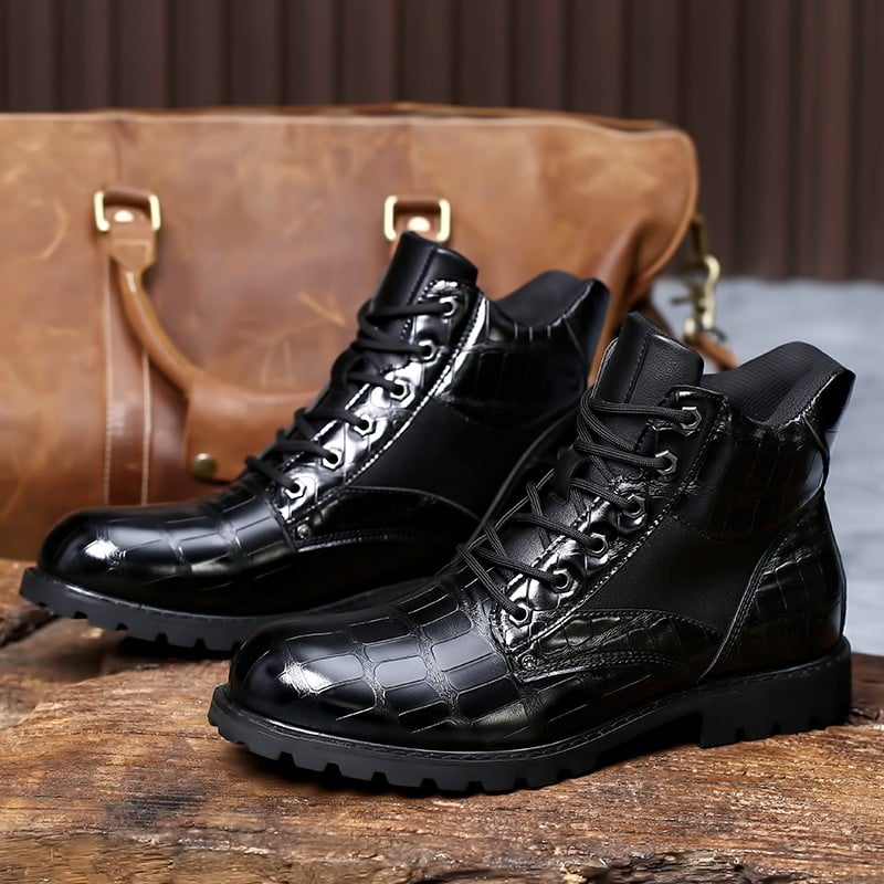 Botas High-end cuero Painted Colors Quality de lujo Men Causal