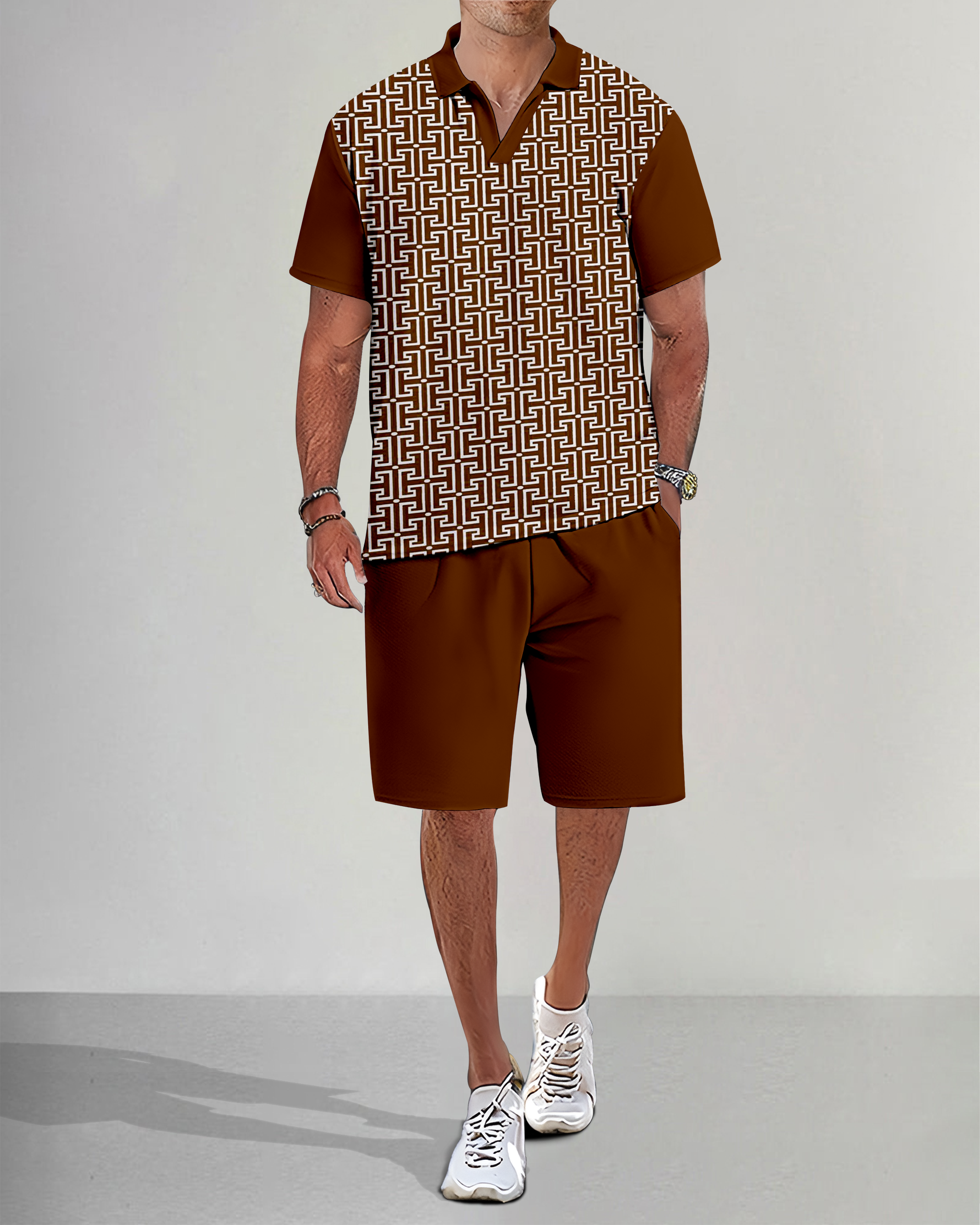 Suitmens casual Summer POLO Set 023 para hombre
