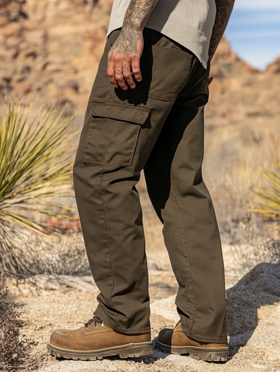 Vintage Multi-bolsillo Overalls para hombre