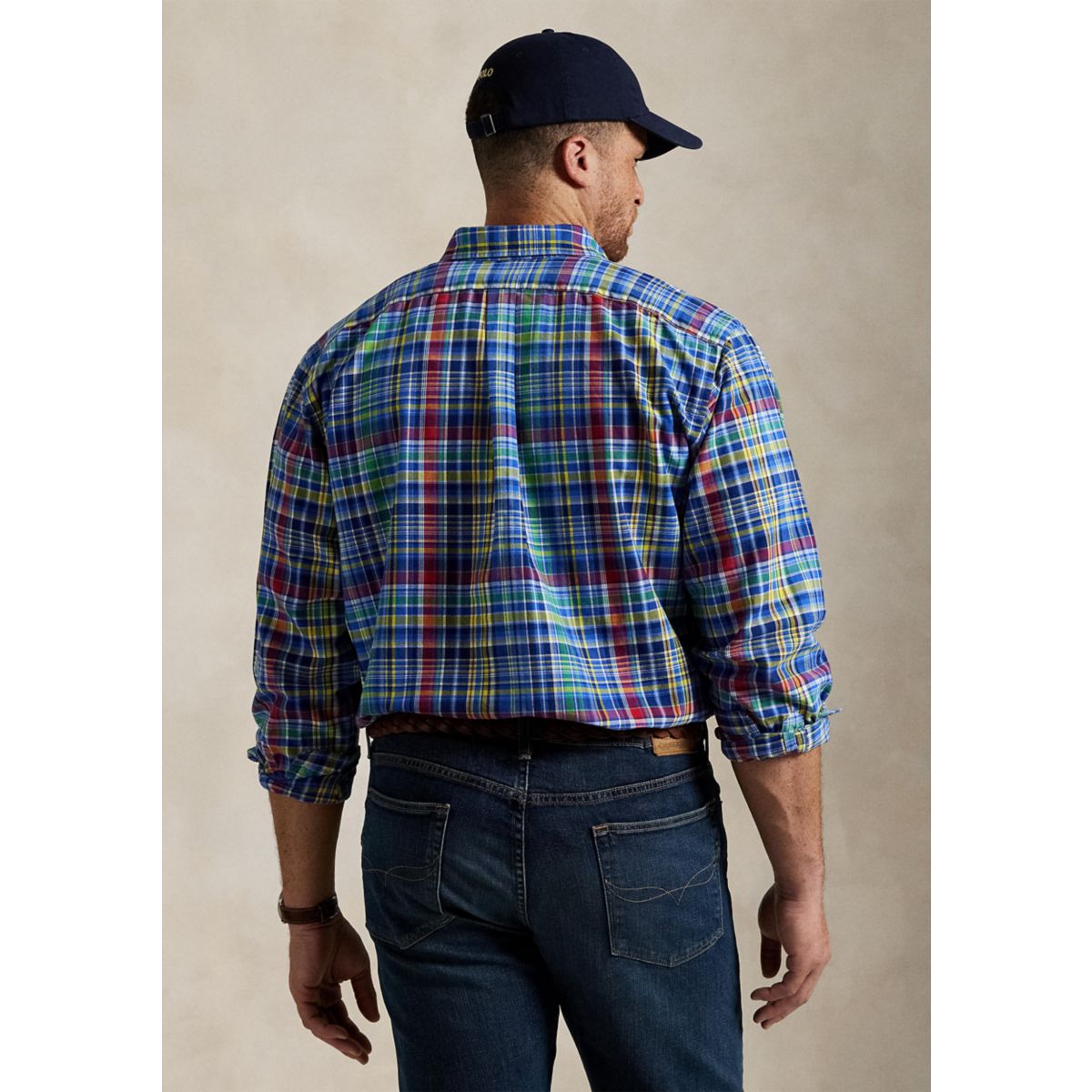Big & Tall Plaid Oxford Shirt - 2