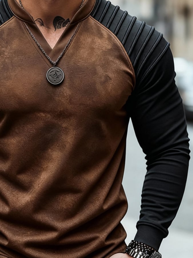 Camiseta vintage gamuza Patchpara trabajo para hombre