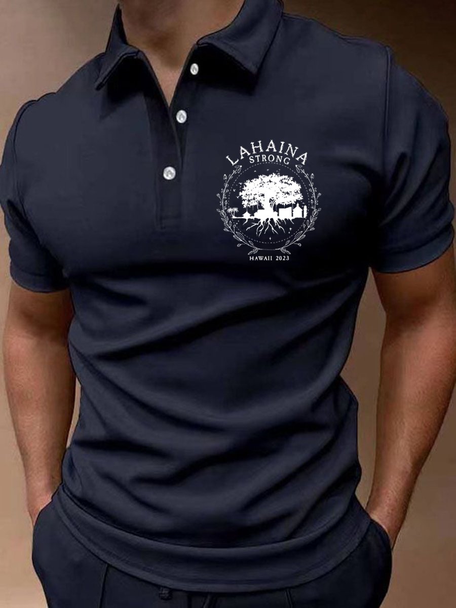Camisa polo Lahaina Strong casual para hombre